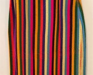 1970's striped skirt with tassels.