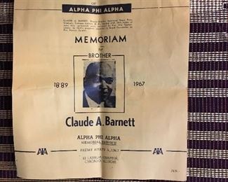Claude A Barnett Alpha Phi Alpha 