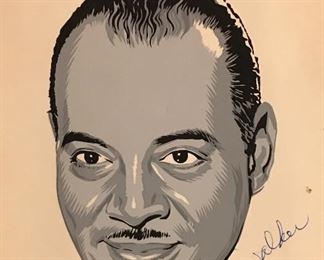 Drawing of A. Maceo Walker-President of Universal Life Insurance Company and TriState Bank of Memphis. 
