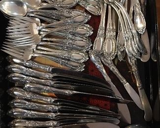 “King Richard” Towle Sterling Silverware Place Setting for 12 with completer set. AUCTION
