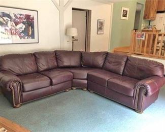 Thomasville Leather Sectional