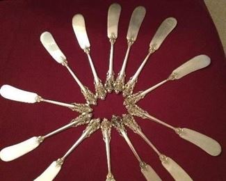 Wallace Sterling Silver Grande Baroque.  Individual butter knives.  There are 12.  No monogram.  