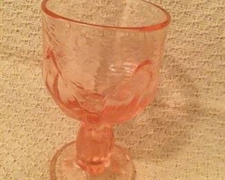 Franciscan Pink Cabaret 51/2” wine stems. There are 20. 