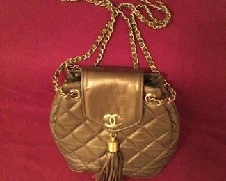 Vintage Chanel quilted lambskin 