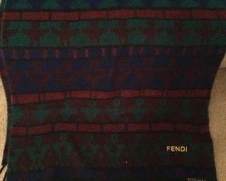 Vintage Fendi tasseled shawl 