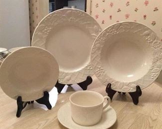 Mikasa English Countryside    5 pc place setting for 6 less one cup. 