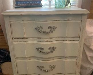 Set of 2 Blue/grey night stands with 3 drawers 