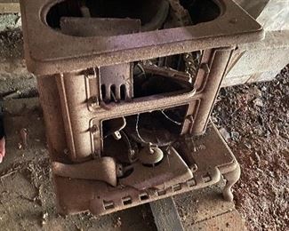 Woodburning iron stove