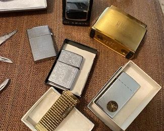 Vintage zippo lighters