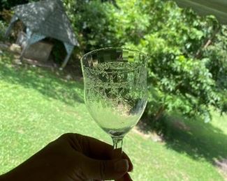 Fostoria optic wine glasses… Rosepoint ?