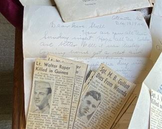 Antique war correspondence, 1940s