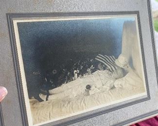 Postmortem child’s funeral picture, Circa 1920s to 1940s