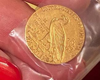 1911 2 1/2 dollar gold coin