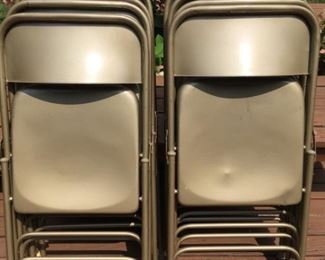 8 Matching Metal Chairs