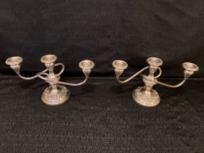 S Kirk and Son Sterling Candelabras