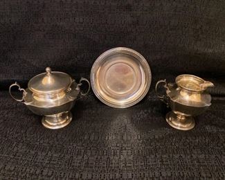 Sterling Cream and Sugar