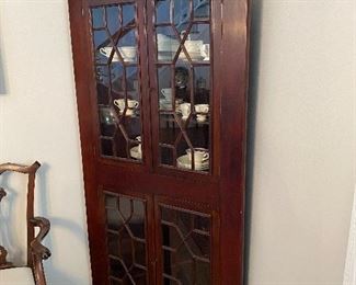 Mahogany Corner Cabinet 