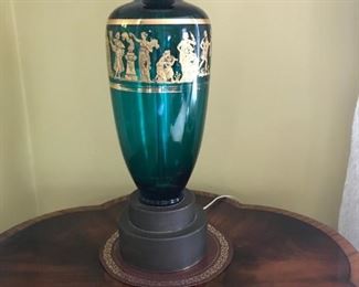 Czech Bohemian glass lamps