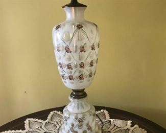 Czech Bohemian glass lamps