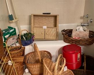 Baskets, Wicker Wall Shelf