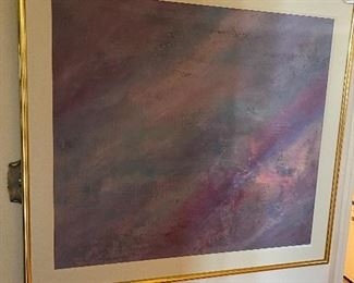 Large Original Abstract on canvas. Artist Unknown.
