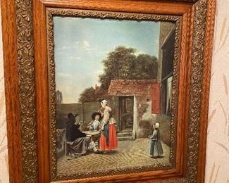 Historical Print in Gorgeous Wooden Frame