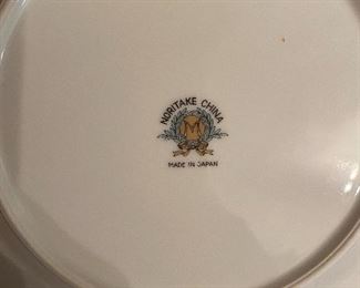 Label on Noritake China Set