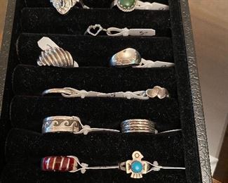 Sterling silver rings 