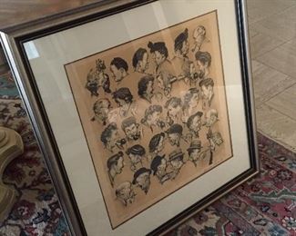 Signed Norman Rockwell lithograph.