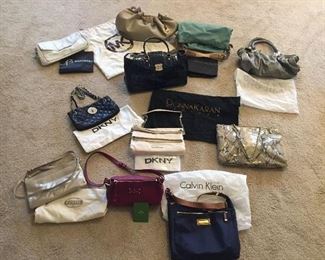 Kate Spade, Louis Vuitton,  Michael Kors, Donna Karen, Fossil, Etienne  Aigner, and many more.