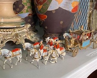 Queen Elizabeth and Prince Philip with the Royal guards