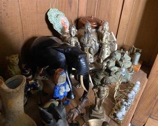 Ancient Musician Tibetan Indian, Candles
in skull form, Ancient Calligraphy Pen holder with tips