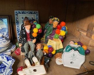 Royal Doulton Balloon Lady and Balloon Man