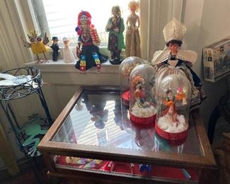 Asian Dolls in Glass Dome, Dolls