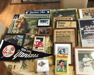 Yankee Fans, sports memorabilia collectors and sports bar owners...this collection is for you! $200 for all. Please message for individual pricing.