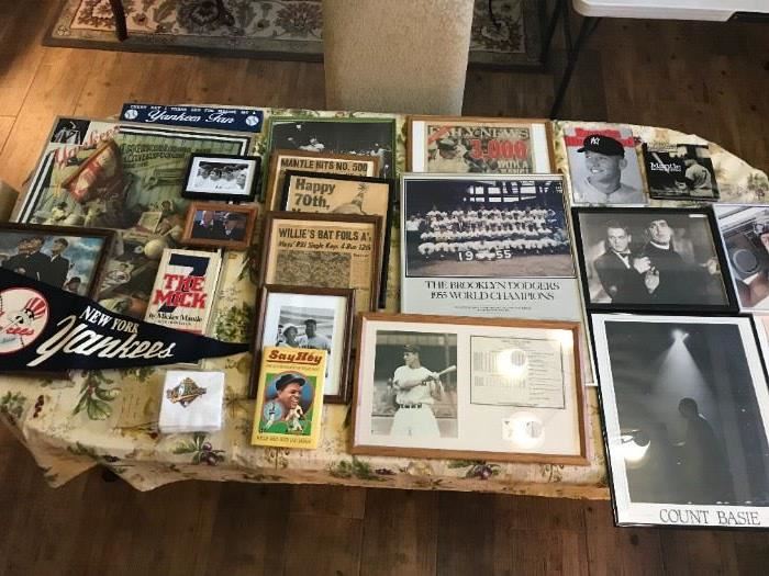 Yankee Fans, sports memorabilia collectors and sports bar owners...this collection is for you! $200 for all. Please message for individual pricing. 