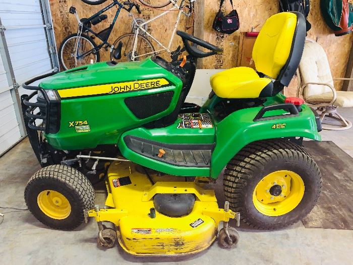 X754 John Deere mower with 247.6 hours. Purchased new in 2014. 