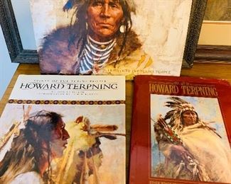 Howard Terpning books.  We will have a large selection of his art at this sale. 