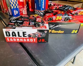 NASCAR die cast model cars including Dale Earnhardt,  Jeff Gordon, & many more 