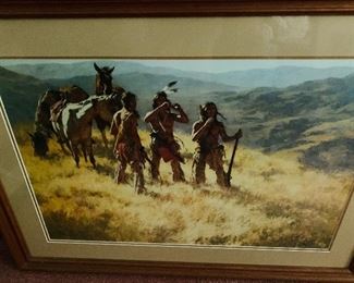 "Dust of Many Pony Soldiers" Howard Terpning s/n 889/1000