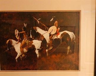 "Paints" by Howard Terpning signed and numbered 886/1000