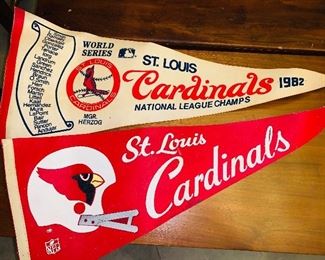 Vintage St. Louis Cardinals pennants