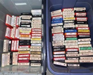 Large selection of 8 track tapes