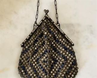 Victorian steel-cut bead purse