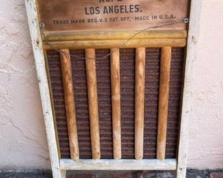 Los Angeles Dairy advertising washer board