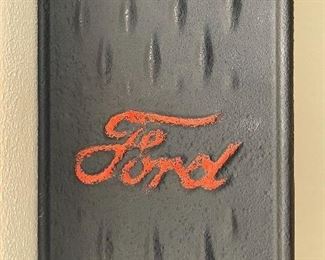 Ford Model T footboard. It’s been used as a shelf