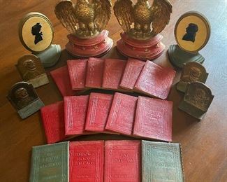 Little Luxart Library leather miniature books, 1920s