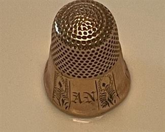 14k Gold thimble