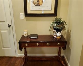 Sofa table with drop leaves