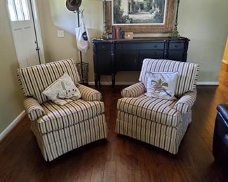 Matching upholstered gliders